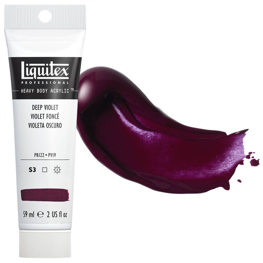Liquitex Heavy Body Acrylic - Deep Violet, 2oz Tube