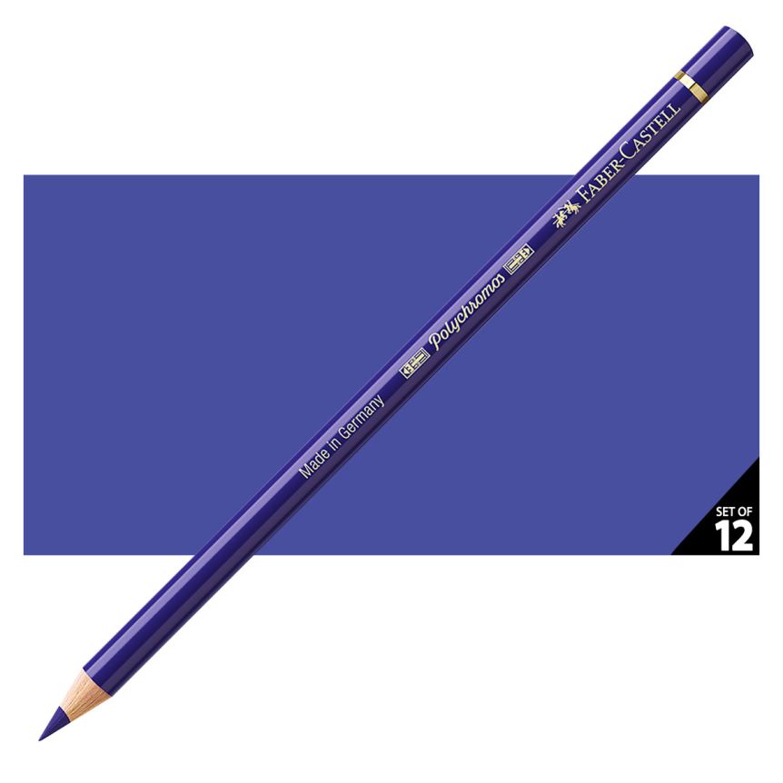 Faber-Castell Polychromos Pencil, No. 141 - Delft Blue (Box of 12)