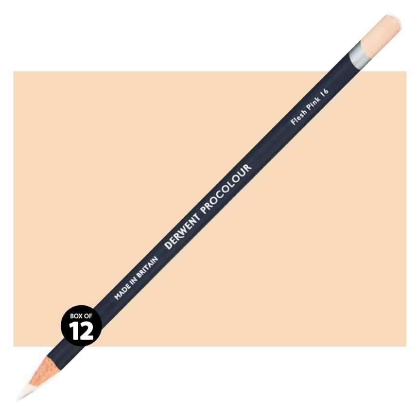 Derwent Watercolor Pencil Box of 12 No. 16 - Flesh Pink