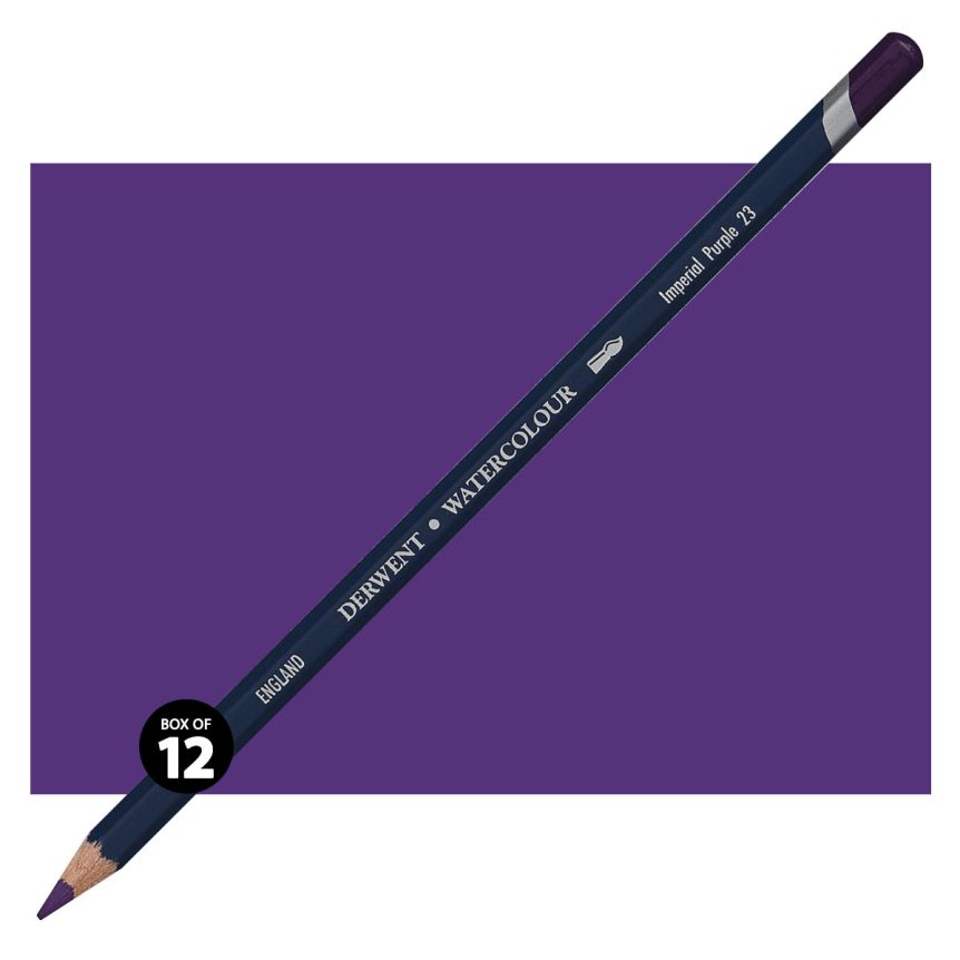 Derwent Watercolor Pencil Box of 12 No. 23 - Imperial Purple
