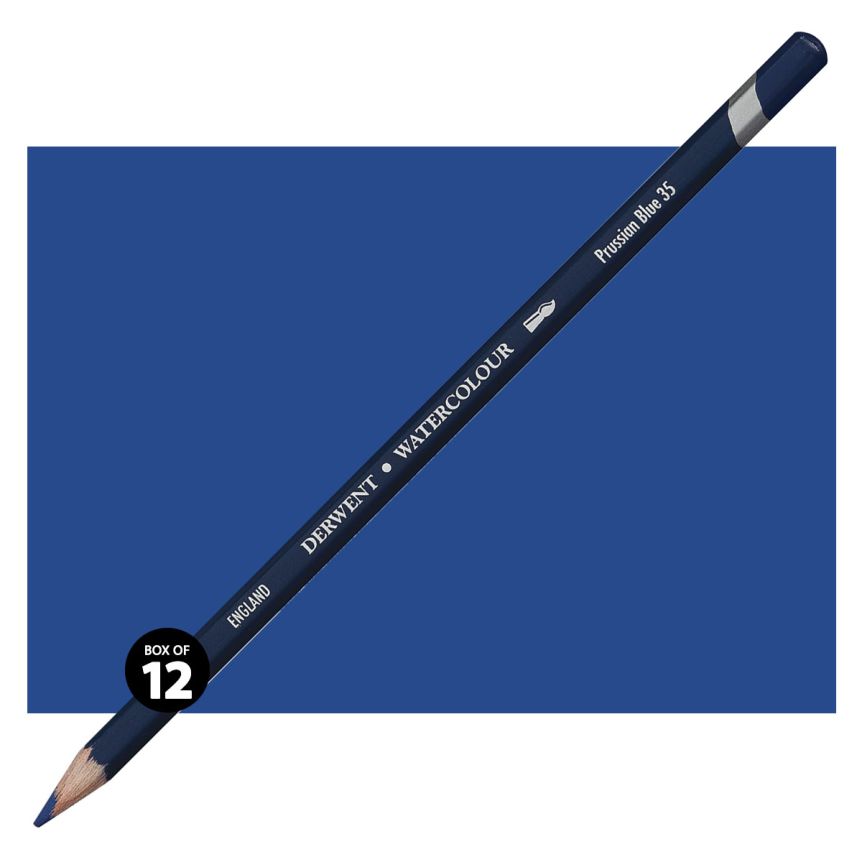 Derwent Watercolor Pencil Box of 12 No. 35 - Prussian Blue