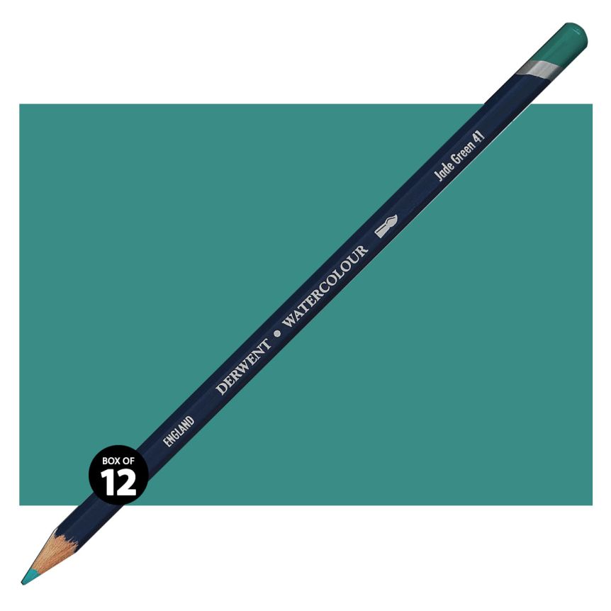 Derwent Watercolor Pencil Box of 12 No. 41 - Jade Green