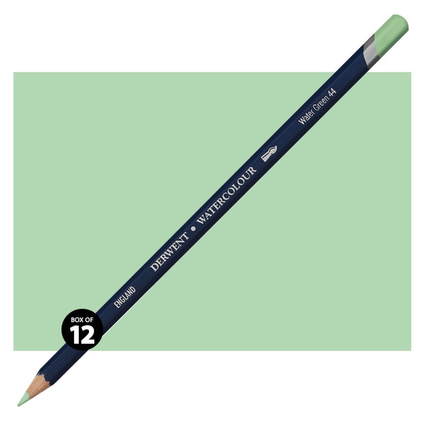 Derwent Watercolor Pencil No. 44 Water Green (Box of 12)