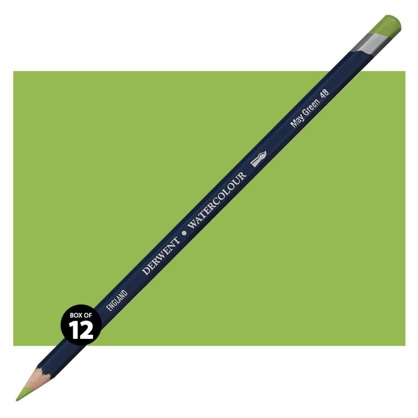 Derwent Watercolor Pencil Box of 12 No. 48 - May Green