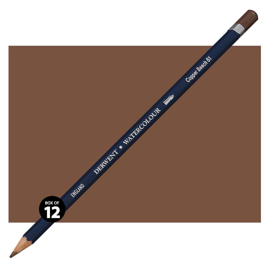 Derwent Watercolor Pencil Box of 12 No. 61 - Copper Beech