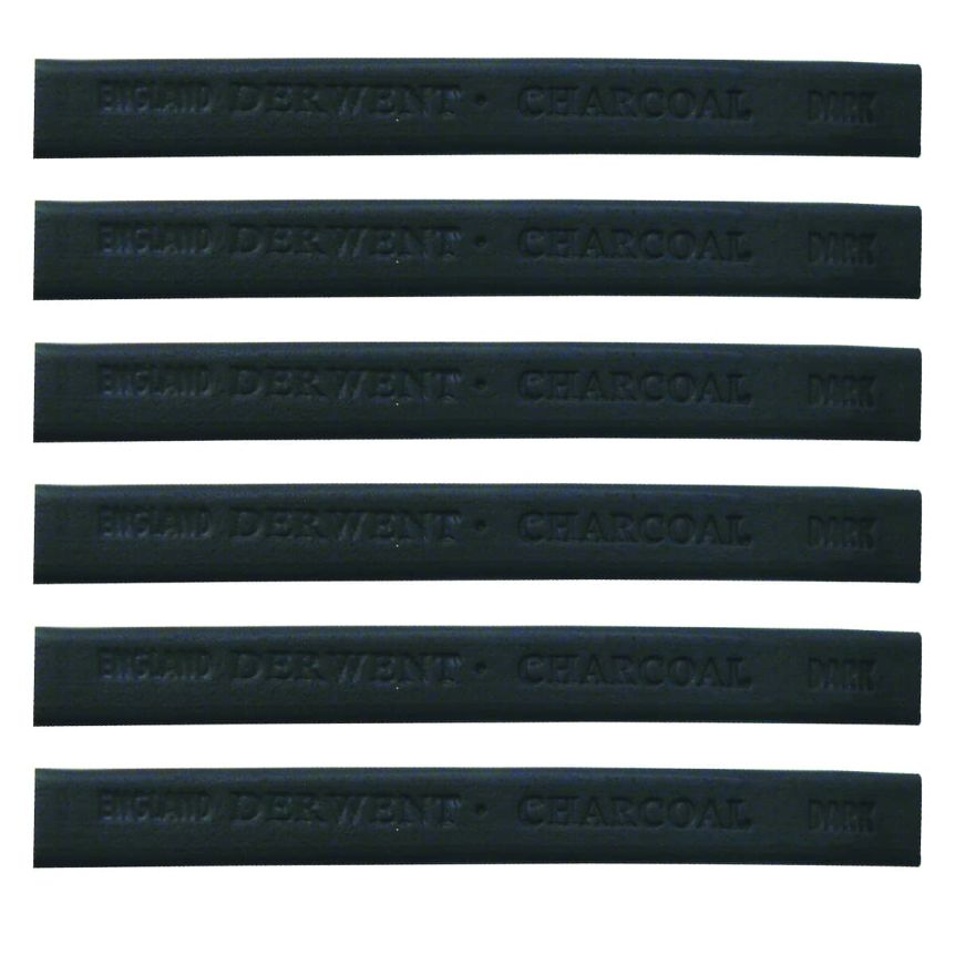 Derwent Compressed Charcoal Stick Dark (Box of 6)