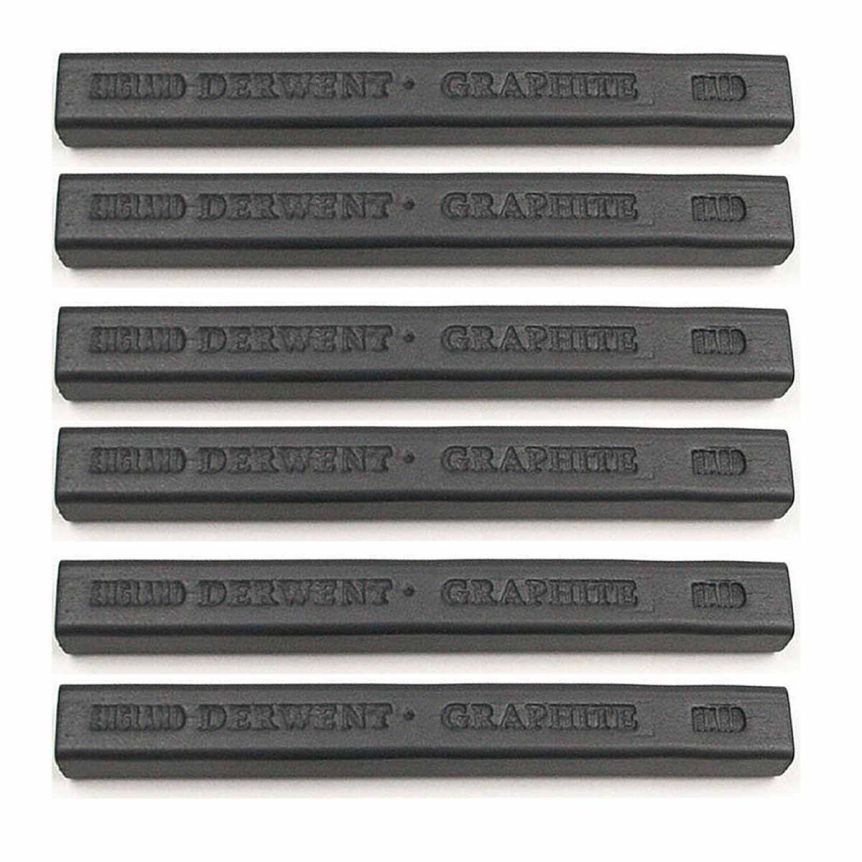 Derwent Graphite Stick – Hard (Set of 6)