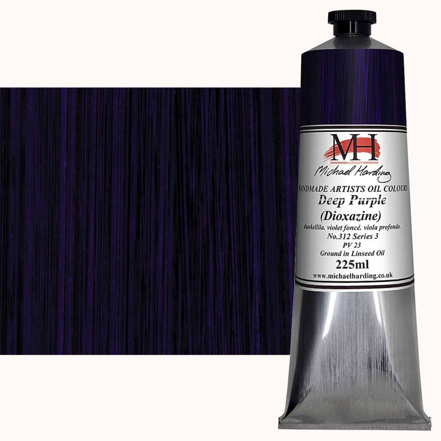 Michael Harding Oil Color - Dioxazine Deep Purple, 225ml Tube