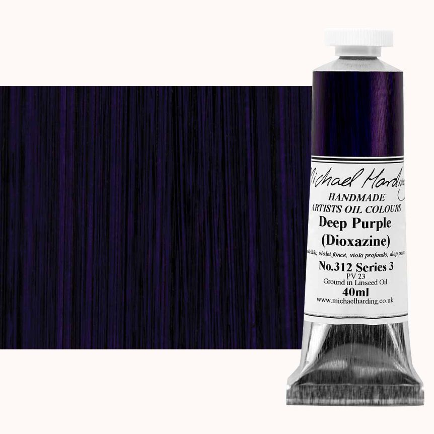 Michael Harding Oil Color - Dioxazine Deep Purple, 40ml Tube