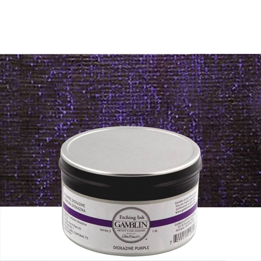 Gamblin Etching Ink - Dioxazine Purple, 1lb Can
