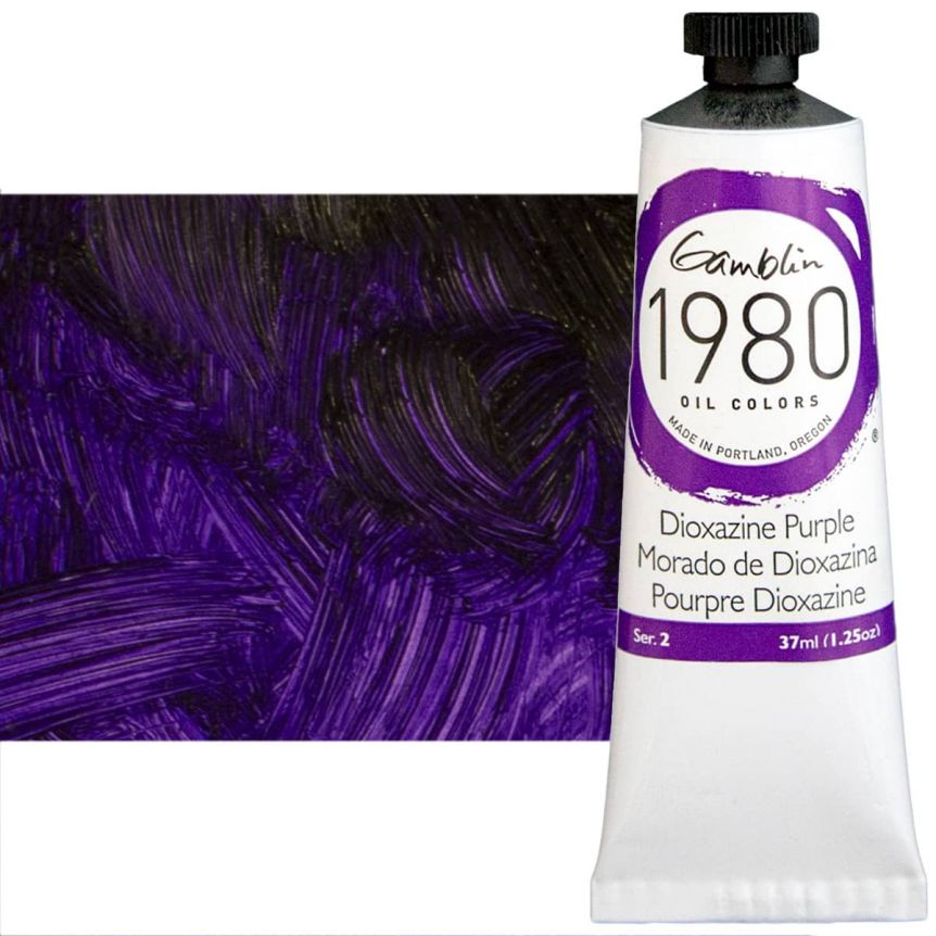 Gamblin 1980 Oil Colors - Dioxazine Purple, 37ml Tube