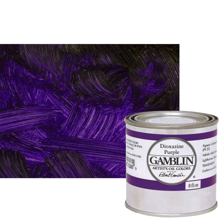 Gamblin Artists Oil - Dioxazine Purple, 8oz Can | Jerry's Artarama