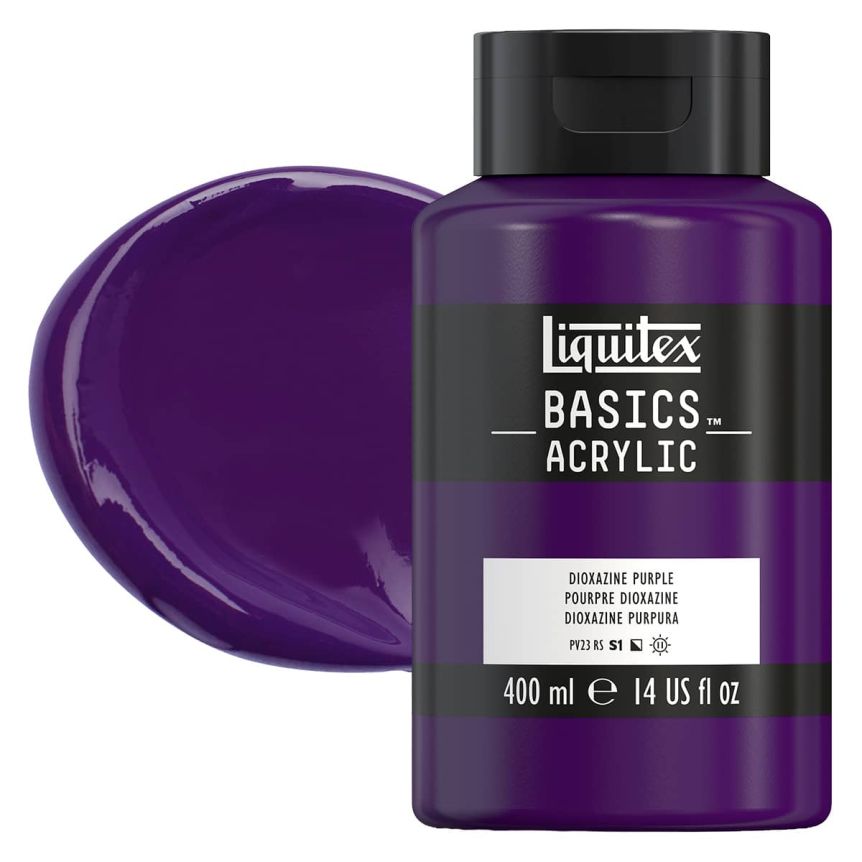 Liquitex Basics Acrylic Paint - Dioxazine Purple 400ml