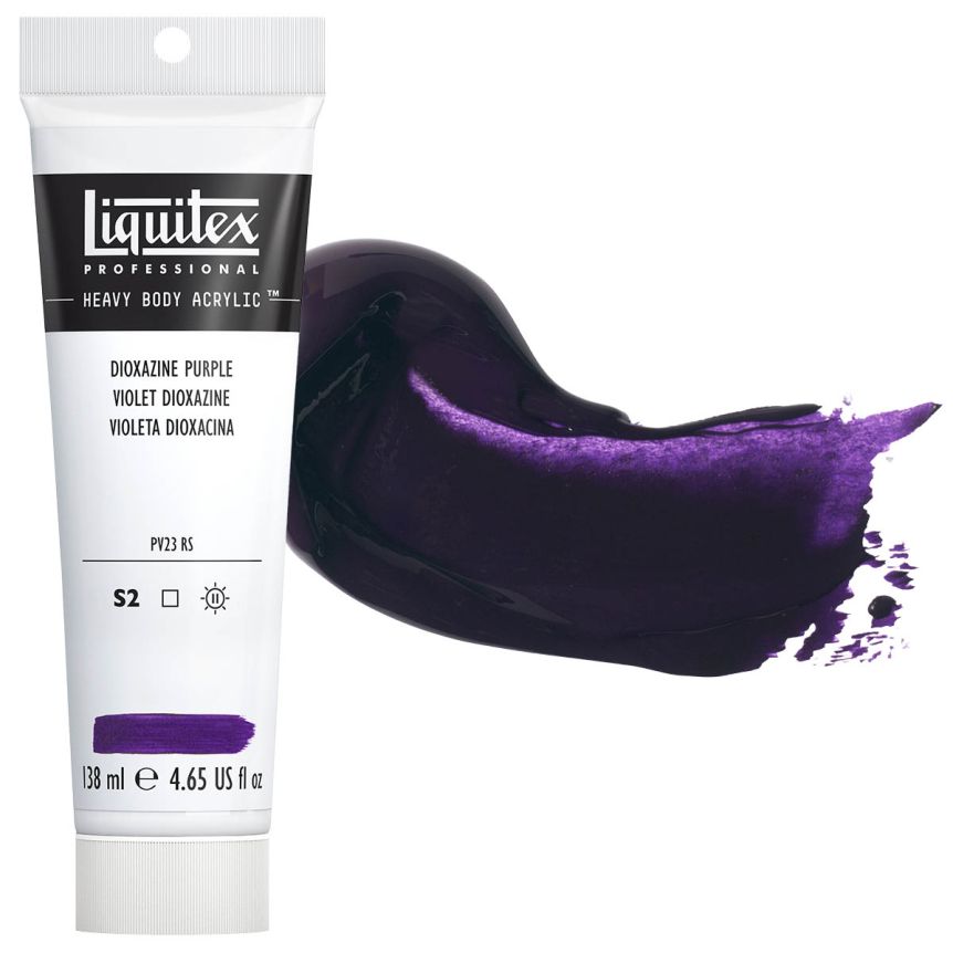 Liquitex Heavy Body Acrylic - Dioxazine Purple, 4.65oz Tube