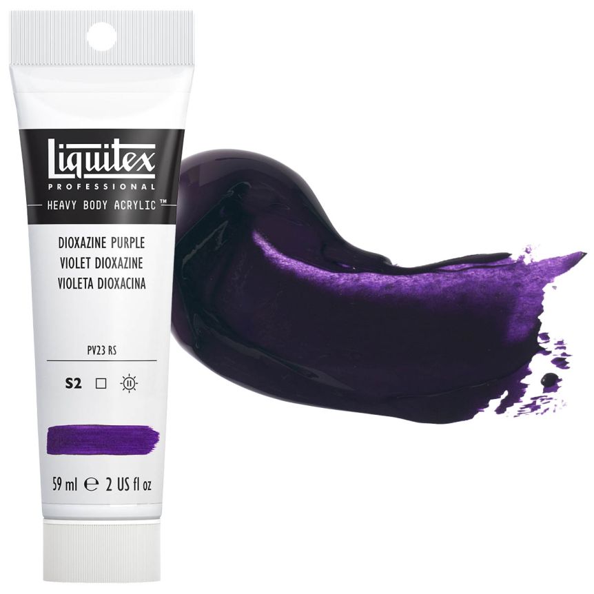 Liquitex Heavy Body Acrylic - Dioxazine Purple, 2oz Tube