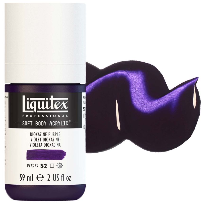 Liquitex Professional Soft Body Acrylic - Dioxazine Purple, 2oz Bottle