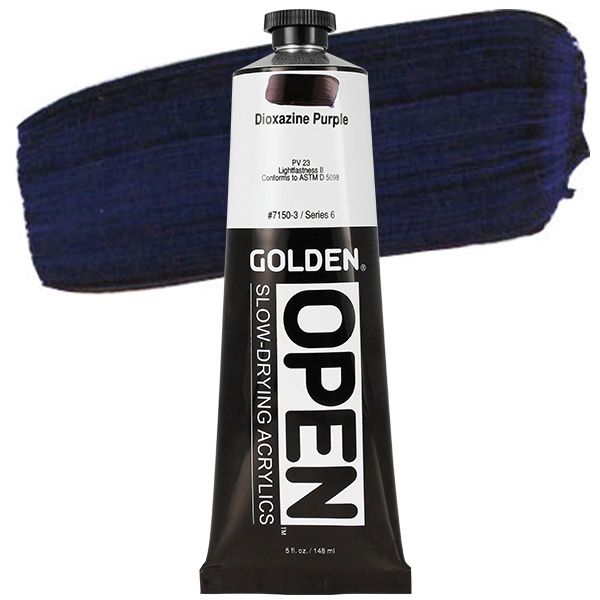 GOLDEN Open Acrylic Paints Dioxazine Purple 5 oz
