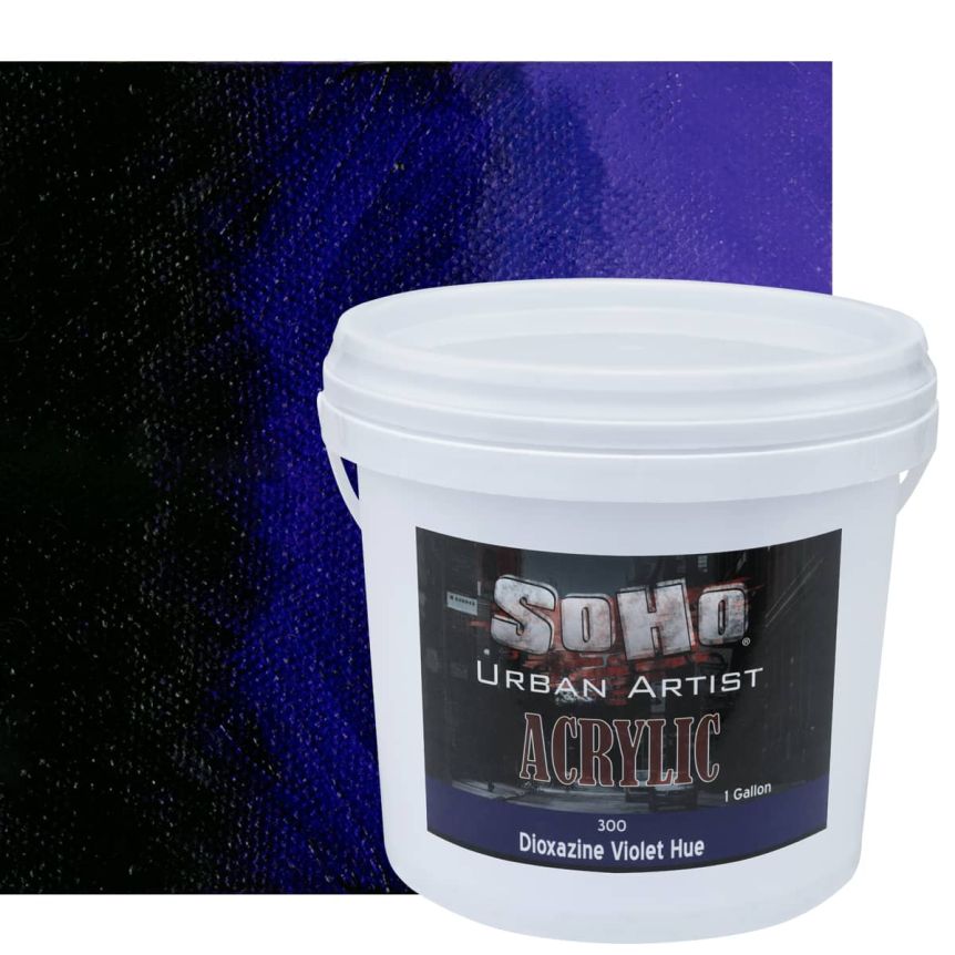 SoHo Urban Artists Heavy Body Acrylic - Dioxazine Violet Hue, 1 Gallon