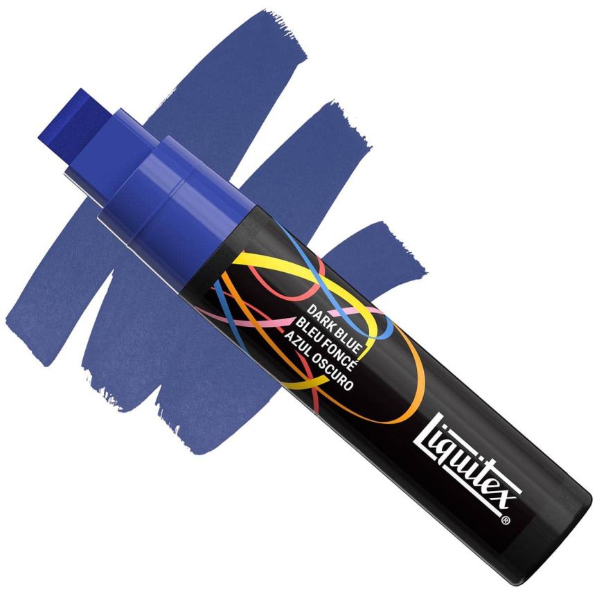 Liquitex Marker - Dark Blue, Wide Chisel, 15 mm