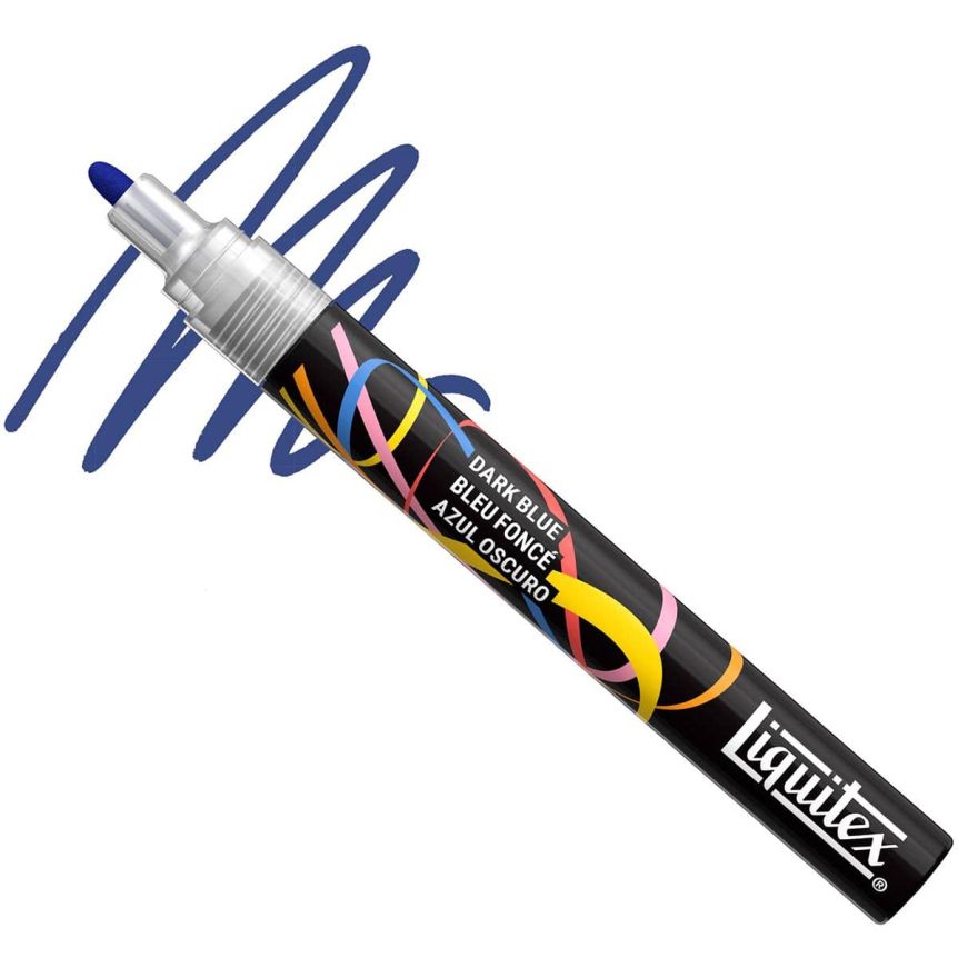 Liquitex Marker - Dark Blue, Bullet Tip, 2 mm