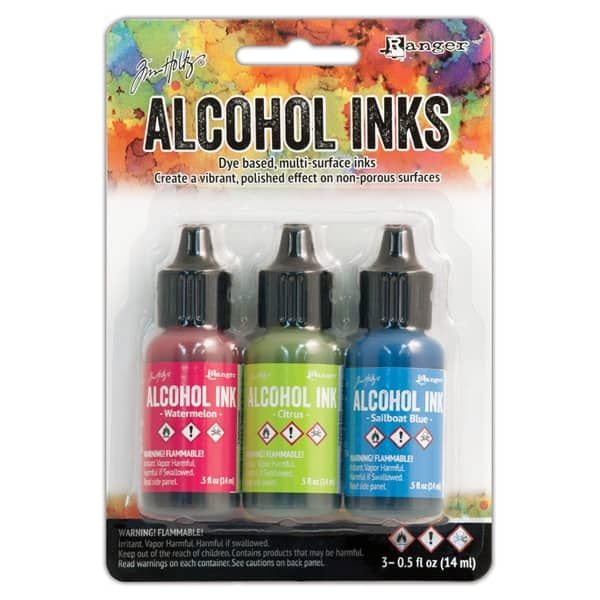 3Pk Holtz Alcohol Ink 1/2oz Dockside Picnic Color Kit