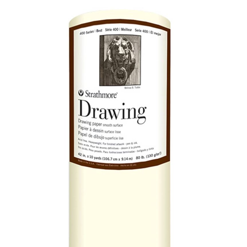 Strathmore Paper Roll 400 Drawing Smooth 42"x10yd Roll
