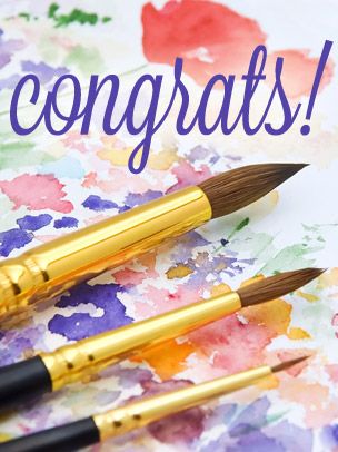 Congratulations Art eGift Card - Watercolors eGift Card