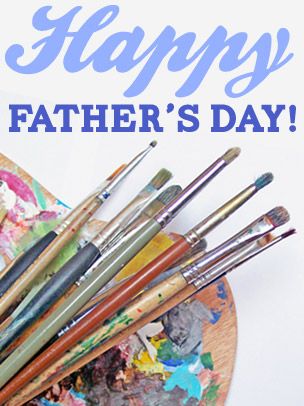 Father&#39;s Day Art eGift Card - Palette with Brushes eGift Card