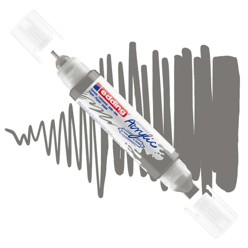Edding 5400 Acrylic 3D Double-Ended Marker - Anthracite