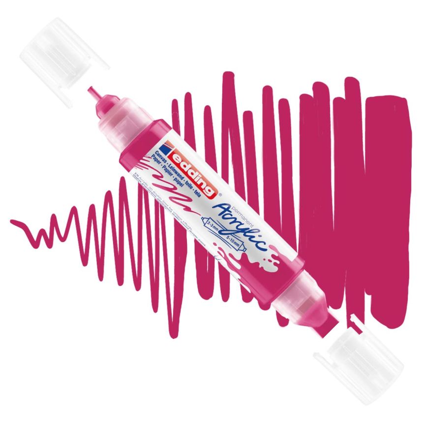 Edding 5400 Acrylic 3D Double-Ended Marker – Telemagenta