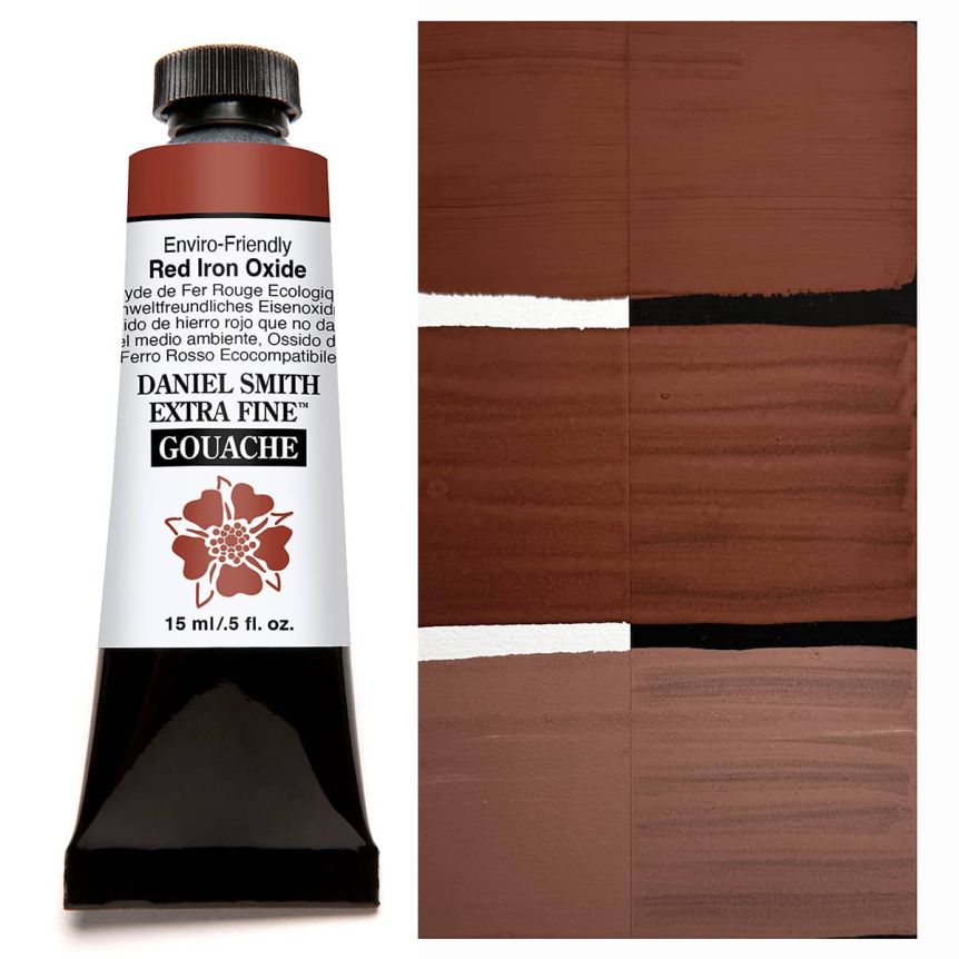 DANIEL SMITH Extra Fine GOUACHE Enviro-friendly Red Iron Oxide, 15ml Tube