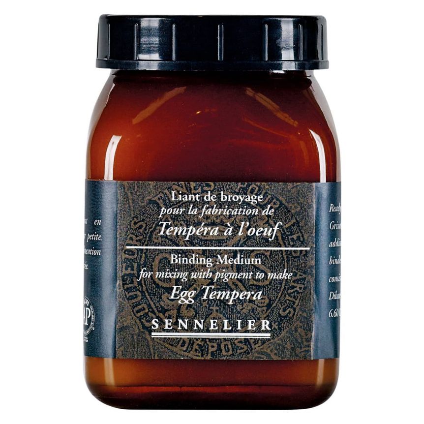 Sennelier Egg Tempera Binding Medium, 200ml Jar