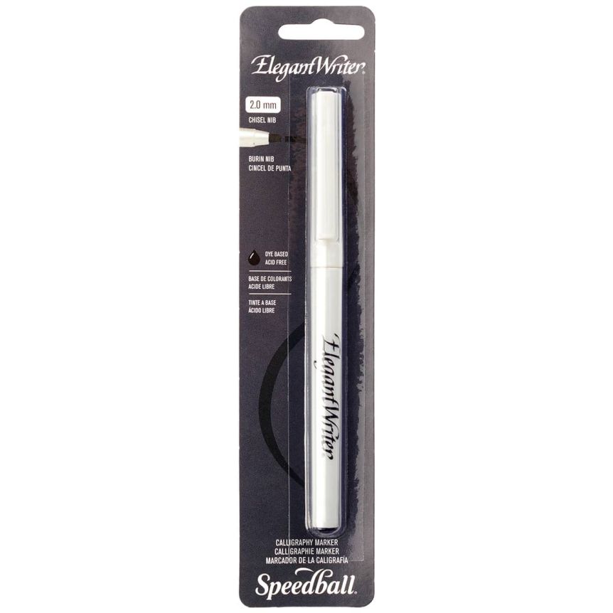 Speedball Elegant Writer - 2 mm Fine Tip Marker, Black
