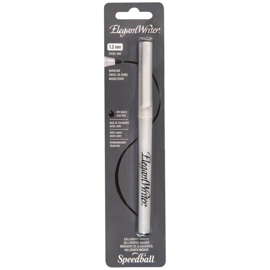Speedball Elegant Writer - 1.3 mm Extra-Fine Tip Marker, Black