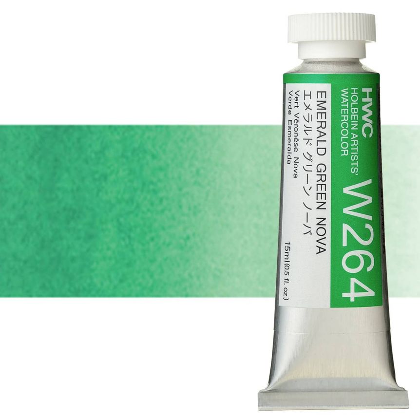 Holbein Artists' Watercolor - Emerald Green, 15ml