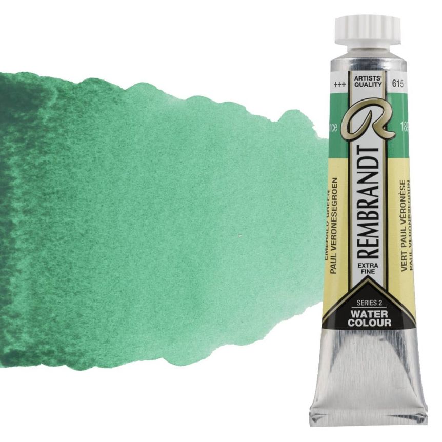 Rembrandt Extra-Fine Watercolor 20 ml Tube - Emerald Green