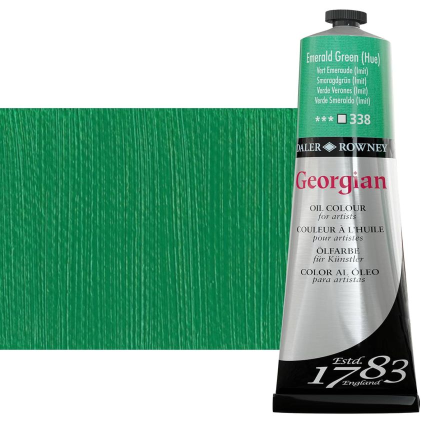 Daler-Rowney Georgian Oil Color 225ml Tube - Emerald Green Hue
