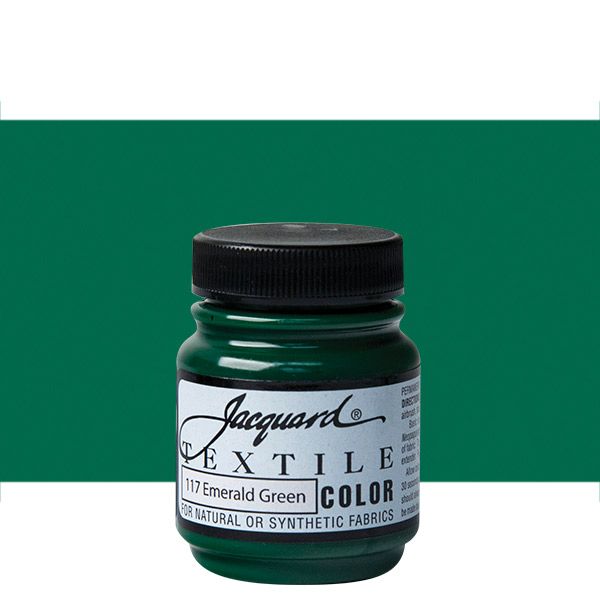 Jacquard Permanent Textile Color 2.25 oz. Jar - Emerald Green