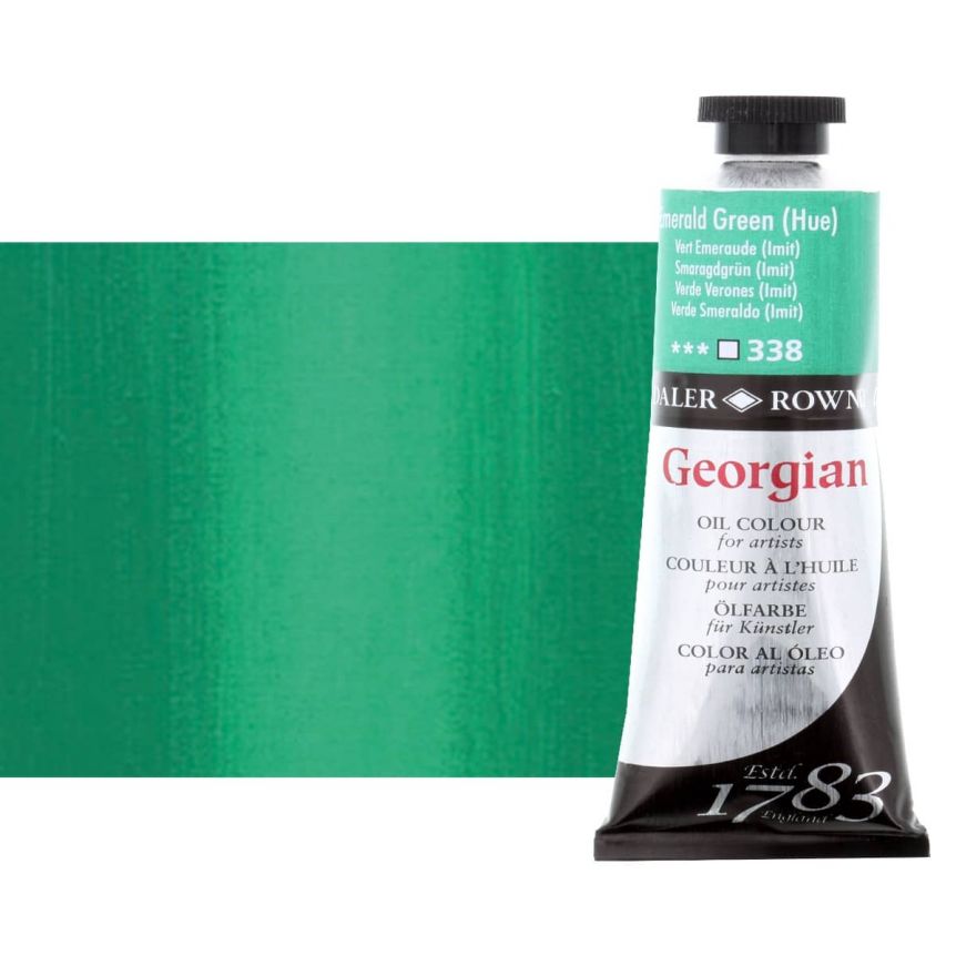 Daler-Rowney Georgian Oil Color 38ml Tube - Emerald Green Hue
