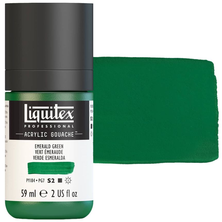Liquitex Professional Acrylic Gouache - Emerald Green, 2oz Bottle