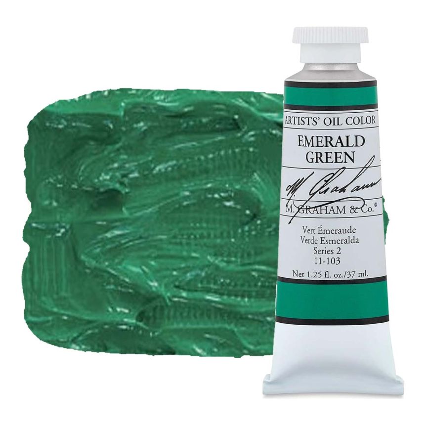 M. Graham Artist Oil Color 37ml - Emerald Green