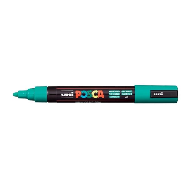 Uni POSCA PC-5M Water Based Paint Markers Medium Point (1.8-2.5mm),  Assorted, 16 Count