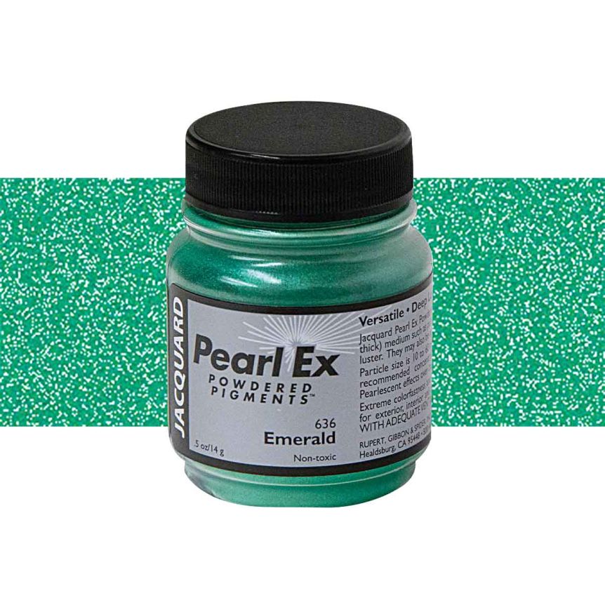 Jacquard Pearl Ex Powder Pigment - Emerald .5oz