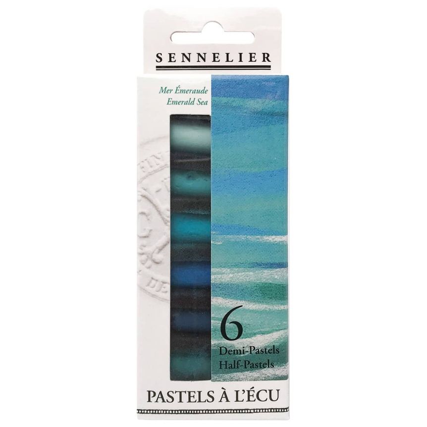 Sennelier Soft Pastel Half Stick Set Emerald Sea 