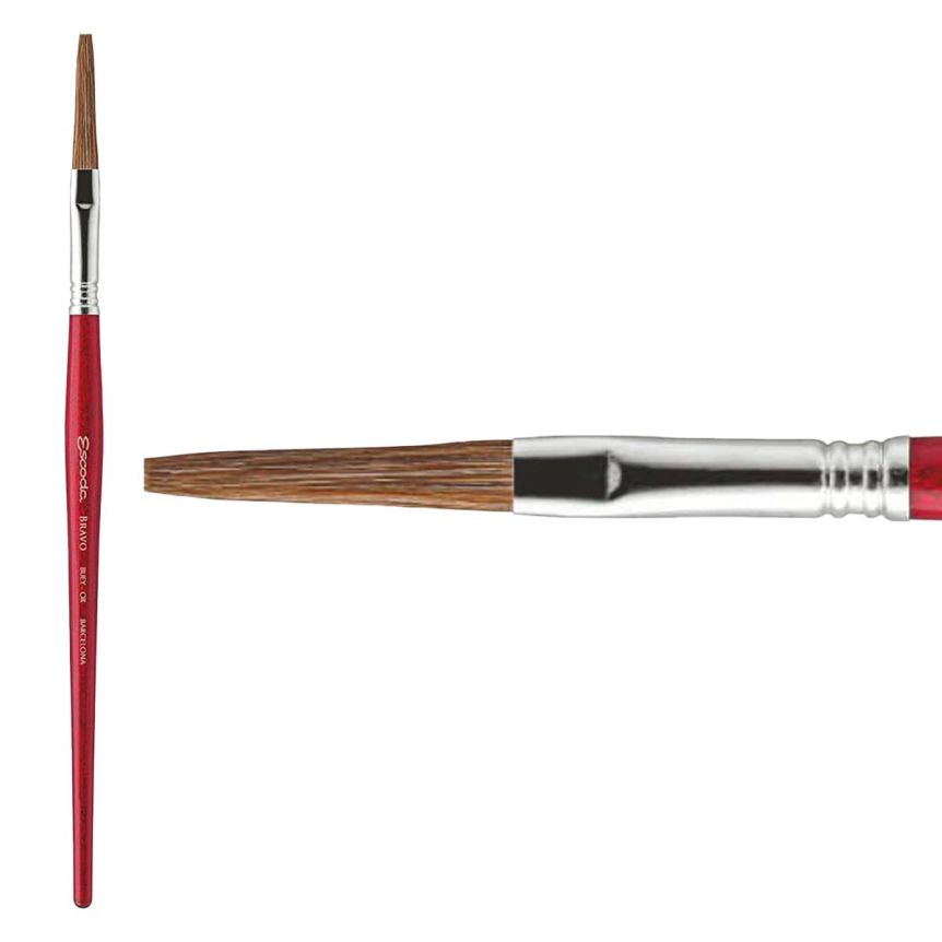 Escoda Bravo Series 6318 Long Flat Brush #24