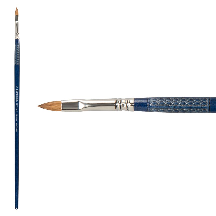 Escoda Finest Kolinsky Brush Series 2813 Filbert #6