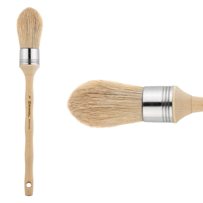 Disposable Natural-Bristle Brushes  Natural bristle brush, Wooden handles,  Brush