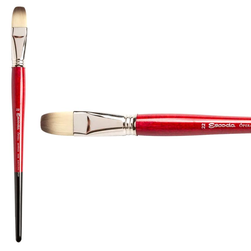 Escoda Opera Synthetic Oil & Acrylic Brush 3050 Bright #22