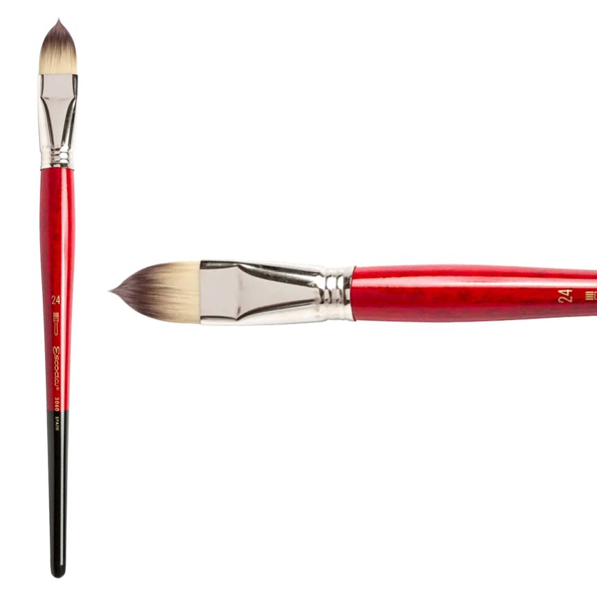 Escoda Opera Synthetic Oil & Acrylic Brush 3060 Filbert #24