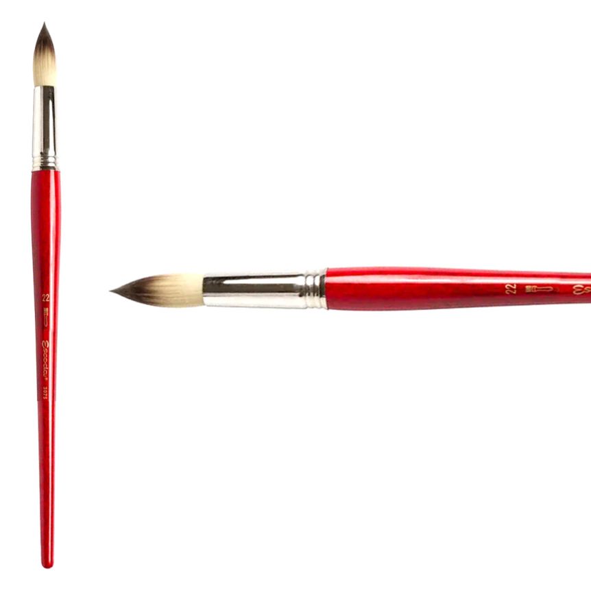 Escoda Opera Synthetic Oil & Acrylic Brush 3075 Round #22